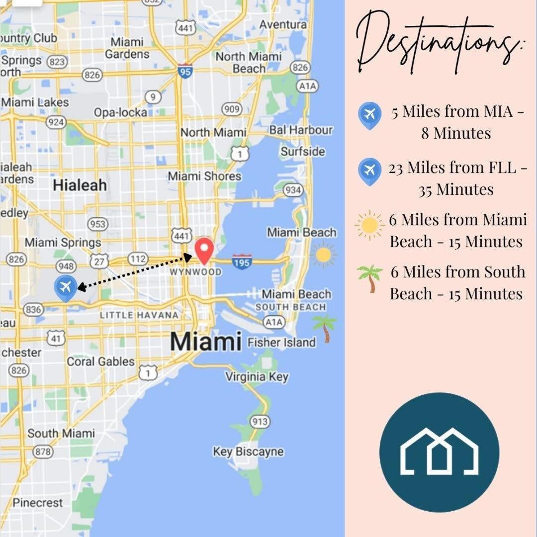 Palm Place Heart Of Miami With Parking Pool And Gym エクステリア 写真